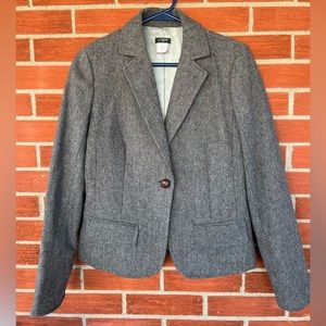 J Crew Wool Button Blazer Size 4
